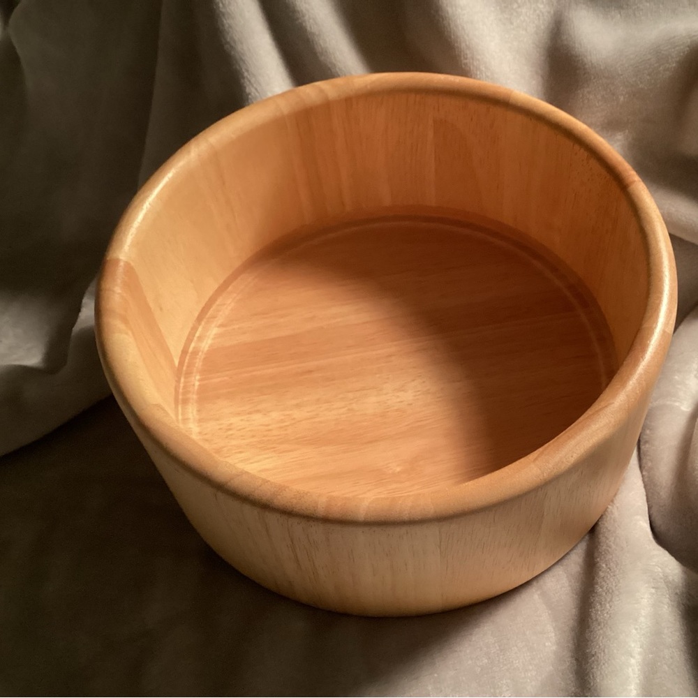 Menu Brand wooden bowl. New, never used